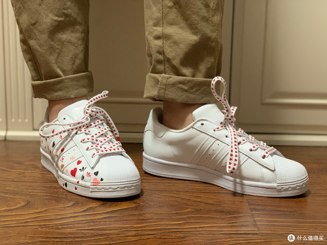 ADIDAS SUPERSTAR 50周年纪念系列「情人节白色」贝壳头