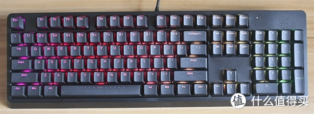 灯光炫彩有范儿，触感轻柔舒适-ikbc R410 红轴机械键盘体验