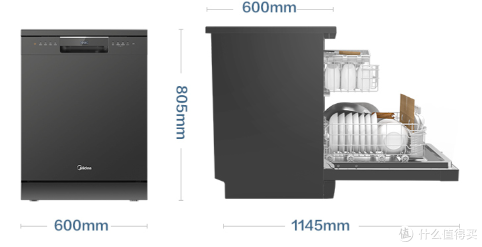 真的不可或缺？洗碗机的几大误区答疑：美的GX600 13套洗碗机体验
