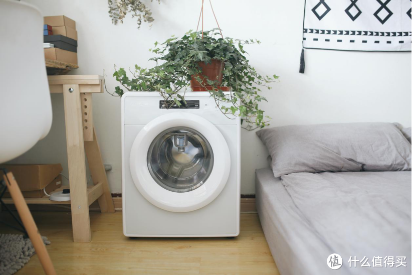 洗衣如此简单，支持米家APP小吉智能迷你滚筒洗衣机