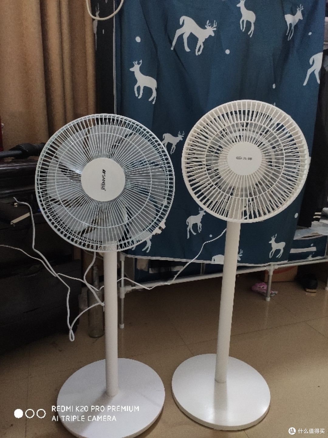 先锋变频风扇到货晒图,对比山水日式风扇