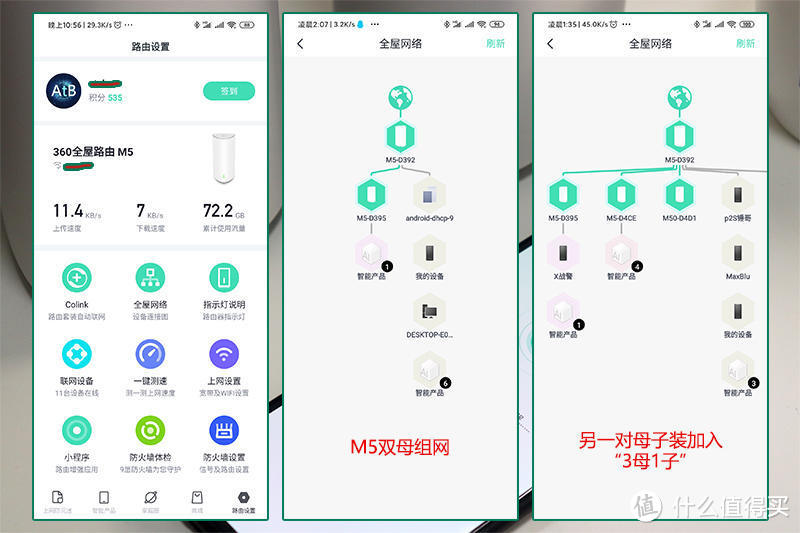 拒绝断网：3母1子全屋WiFi覆盖，玩转360全屋路由