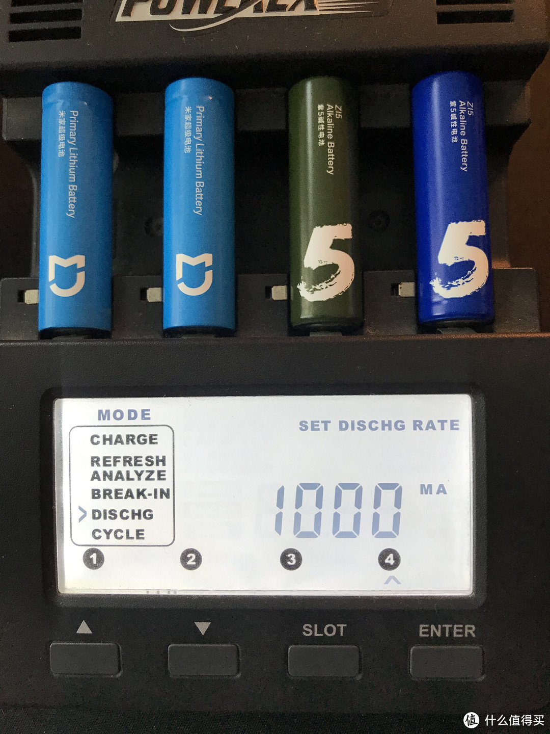 电池槽4，彩虹电池2，设定最高放电速率，1000Ma