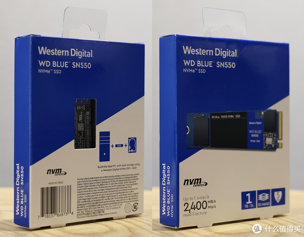 西部数据 WD Blue SN550 外包装