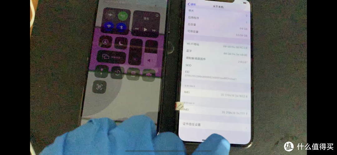 两台 iphone XS MAX 二手翻车路线