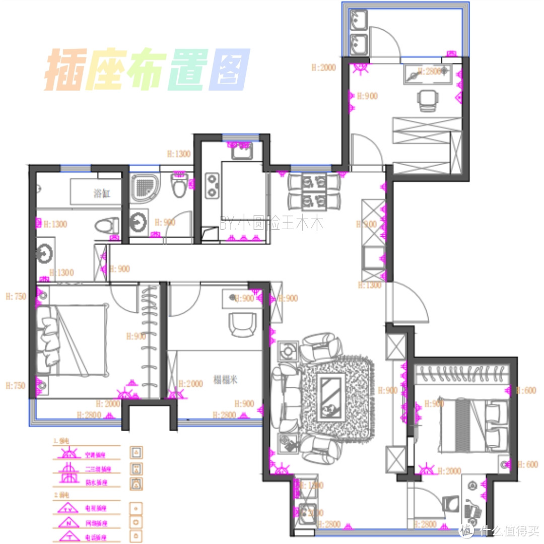 插座布置图-木木的未来新家