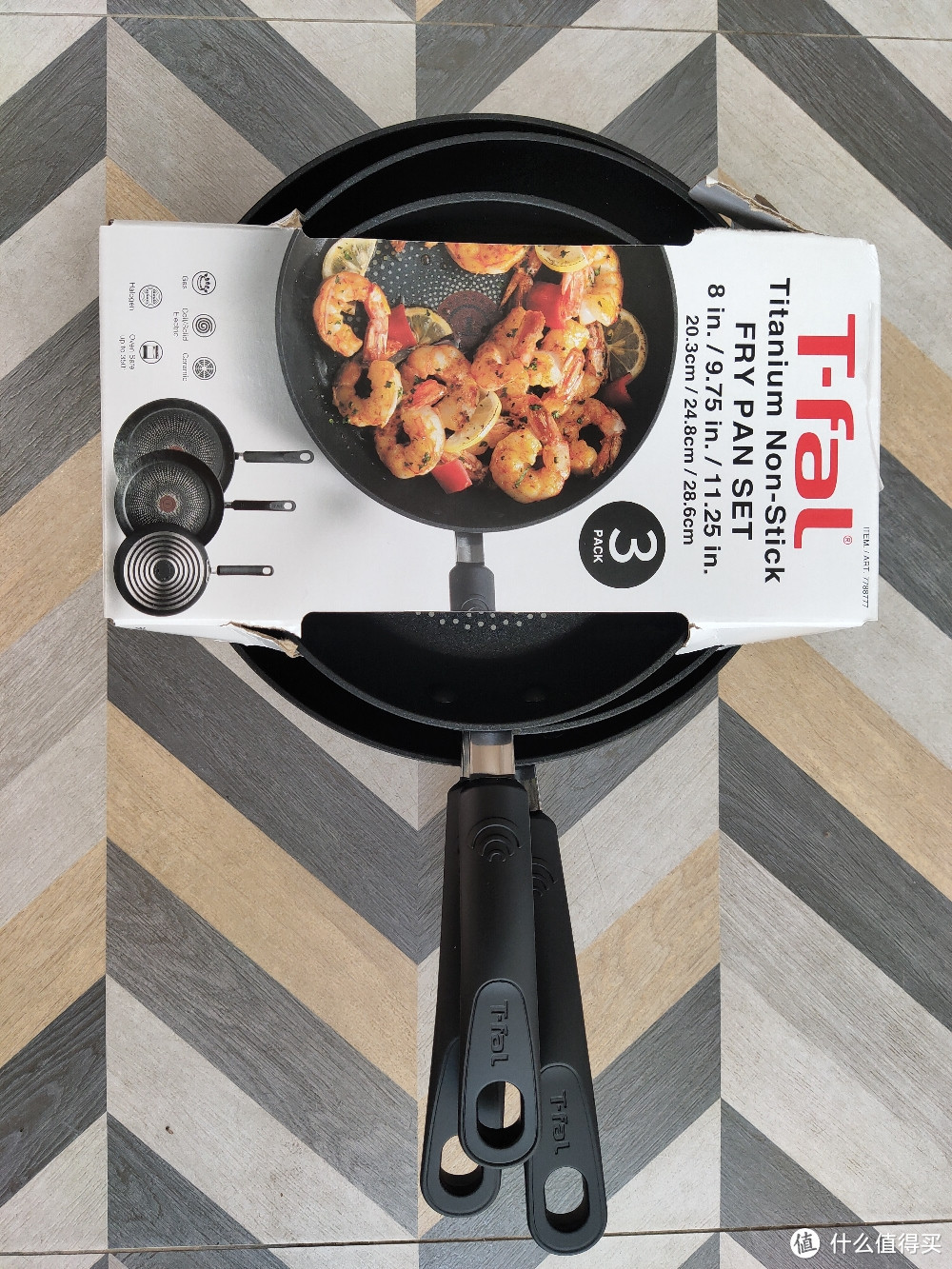 T-fal 特福 平底不粘锅三件套 开箱