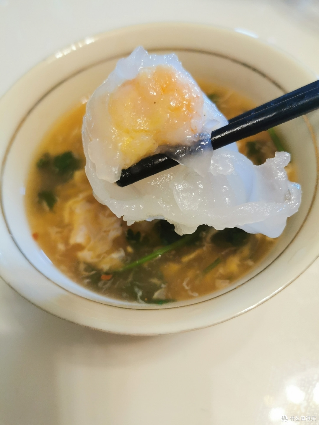 大妈家剁手!广州酒家利口福虾饺比万正要好一些,皮薄~