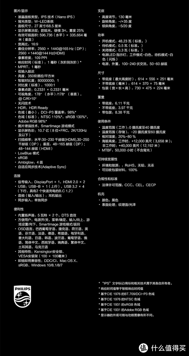 随心而动,能显示心情色彩的显示器——飞利浦275M1RZ电竞显示器开箱