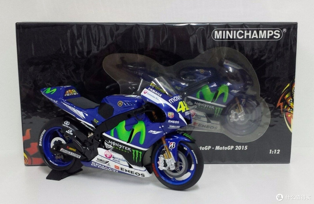 1:12 2015年雅马哈车队罗西的MotoGP摩托赛车