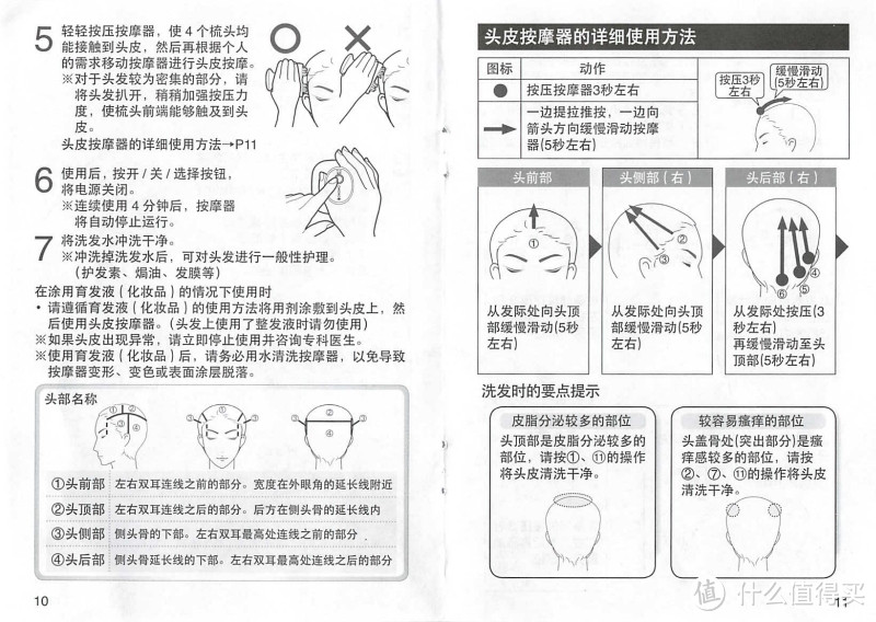 Panasonic/松下头部按摩器头皮按摩器电动头部按摩头皮屑清除