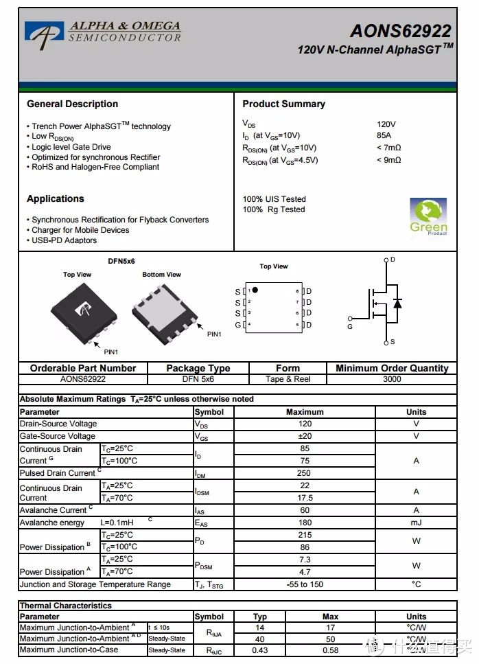 拆解报告：AUKEY傲基65W 1A1C氮化镓快充充电器PA-B3