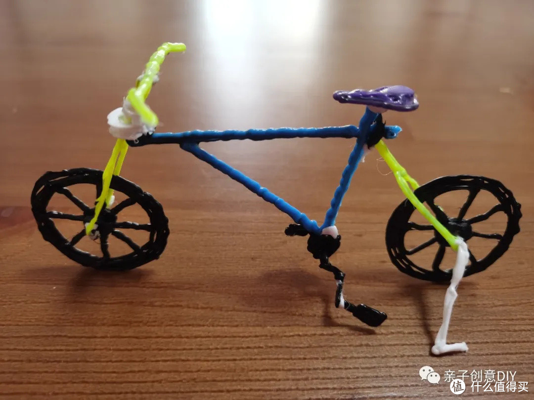 3D打印笔小作品：自行车