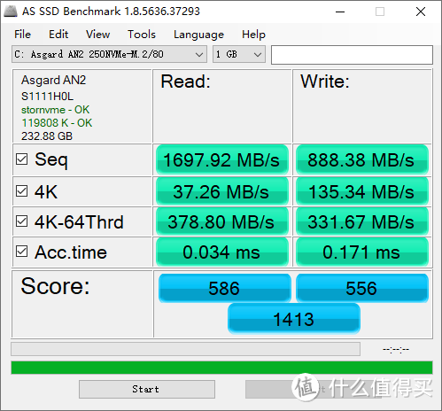 五年质保，平价好固态：阿斯加特 250GB NVMe SSD固态硬盘 晒单