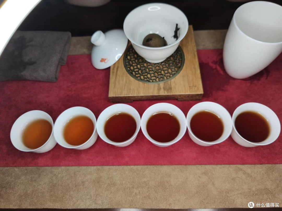 前六道茶色对比