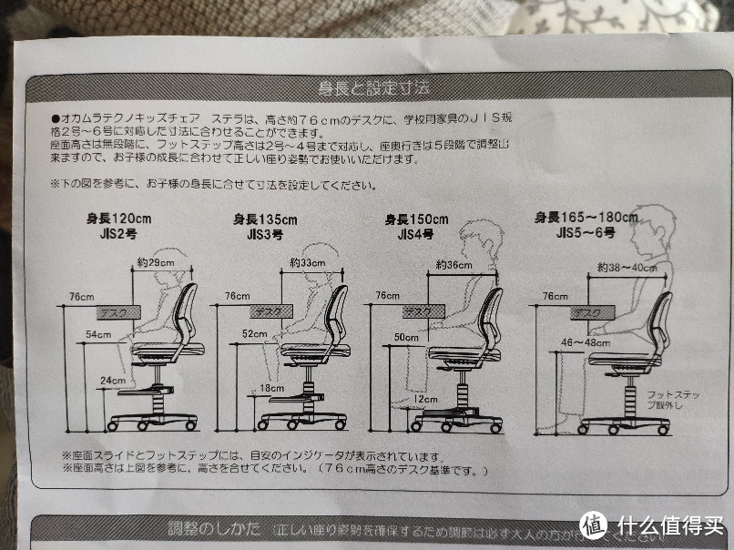 关于不同身高如何调节高度