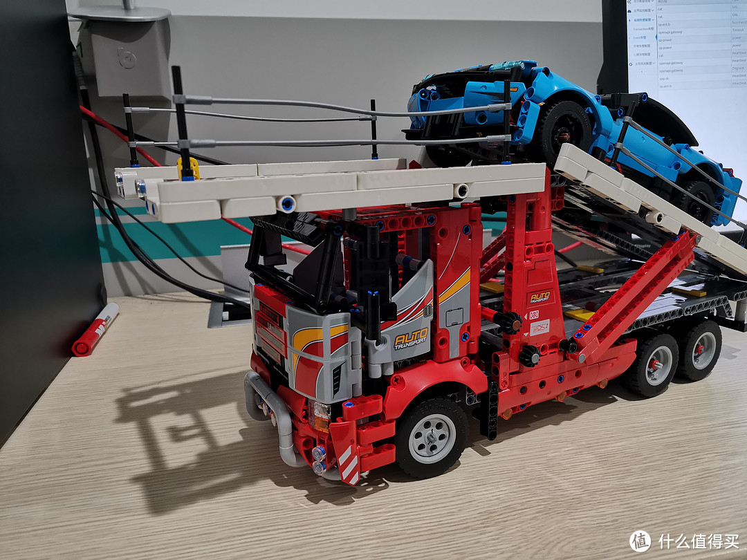 LEGO 42098汽车运输车 大挂车 A模式