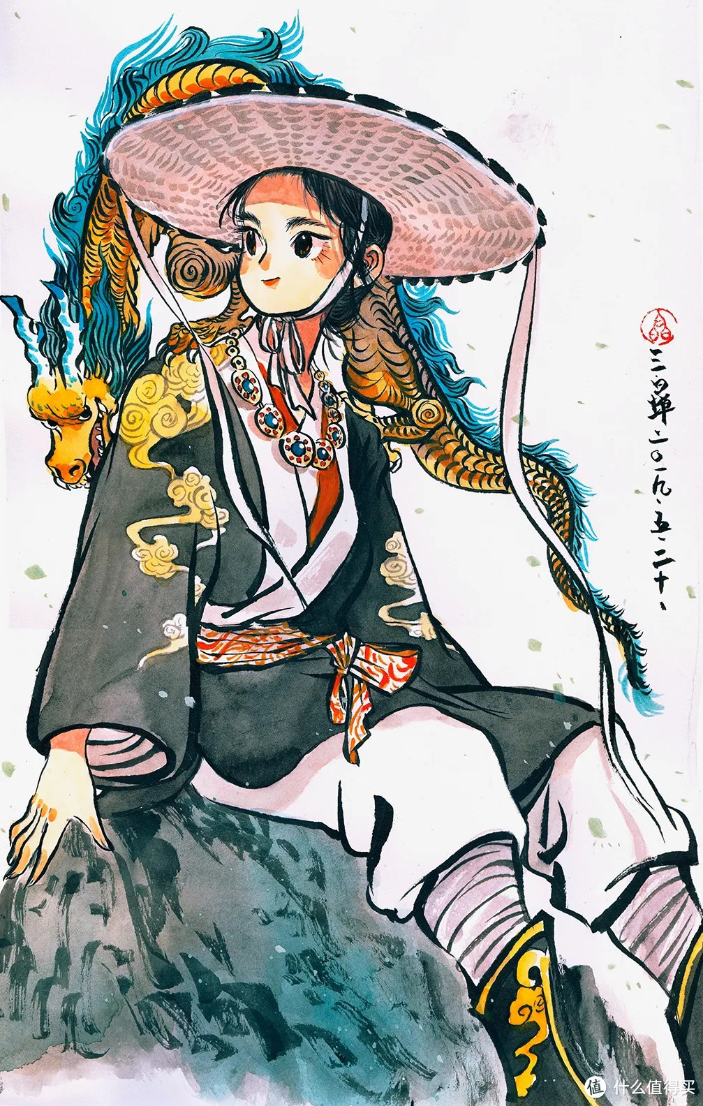 超萌！四川95后美女插画师靠画中华田园犬从清华毕业，她笔下的中国风，太炫了！