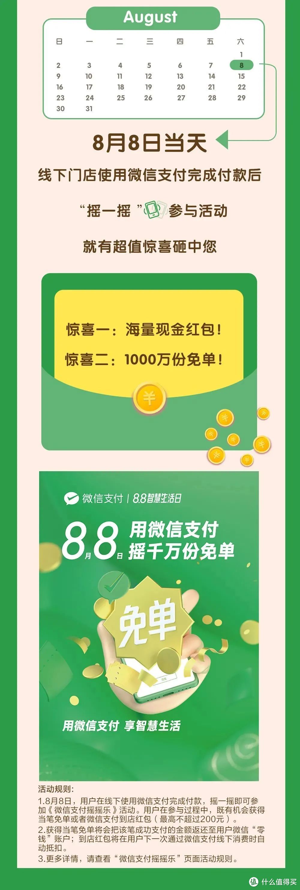 平安8.8超级直播盛典抽奖，微信8.8日最高200元免单