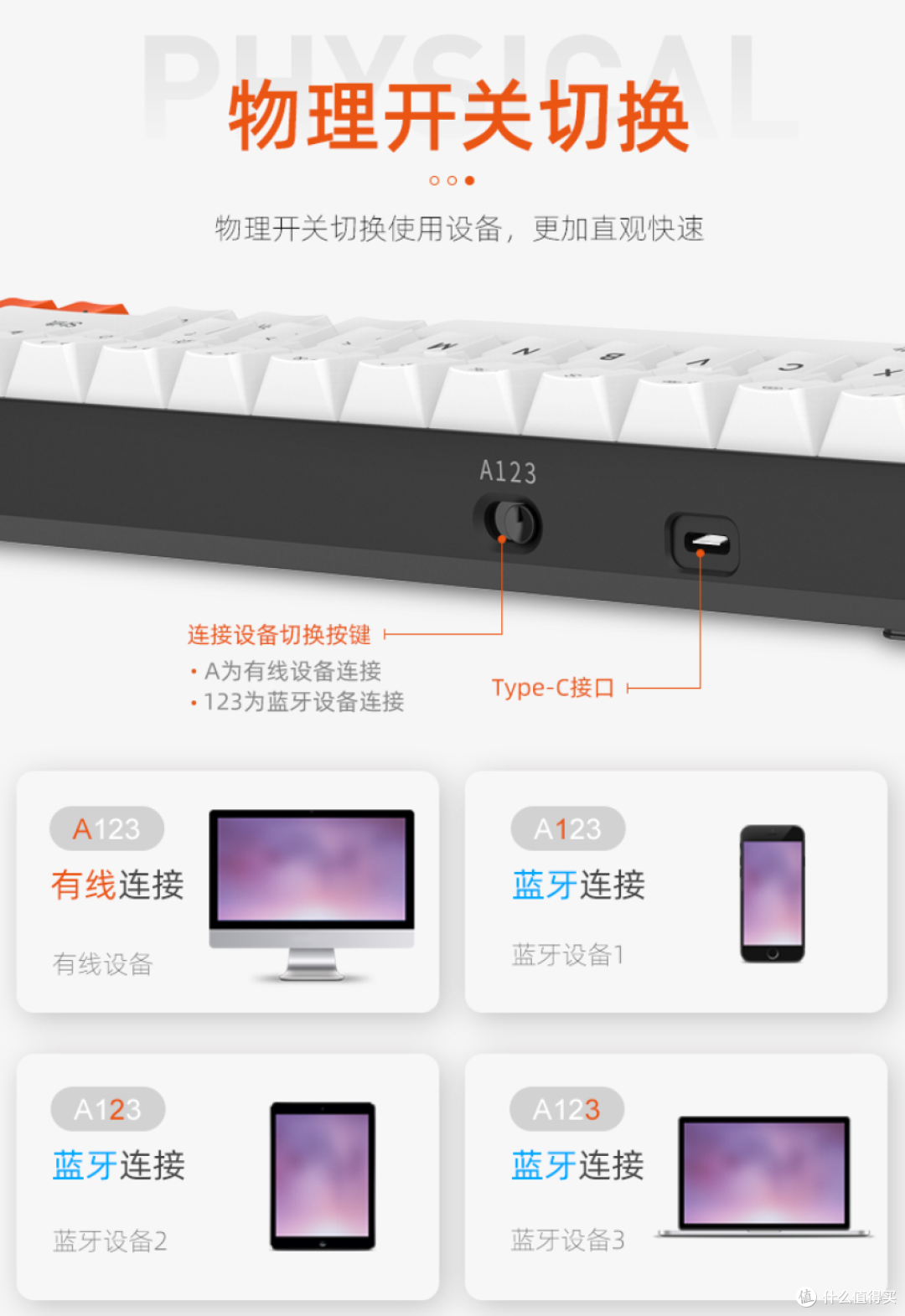 紧凑71键位、可连三台设备、20天续航:达尔优EK871双模机械键盘上架预售