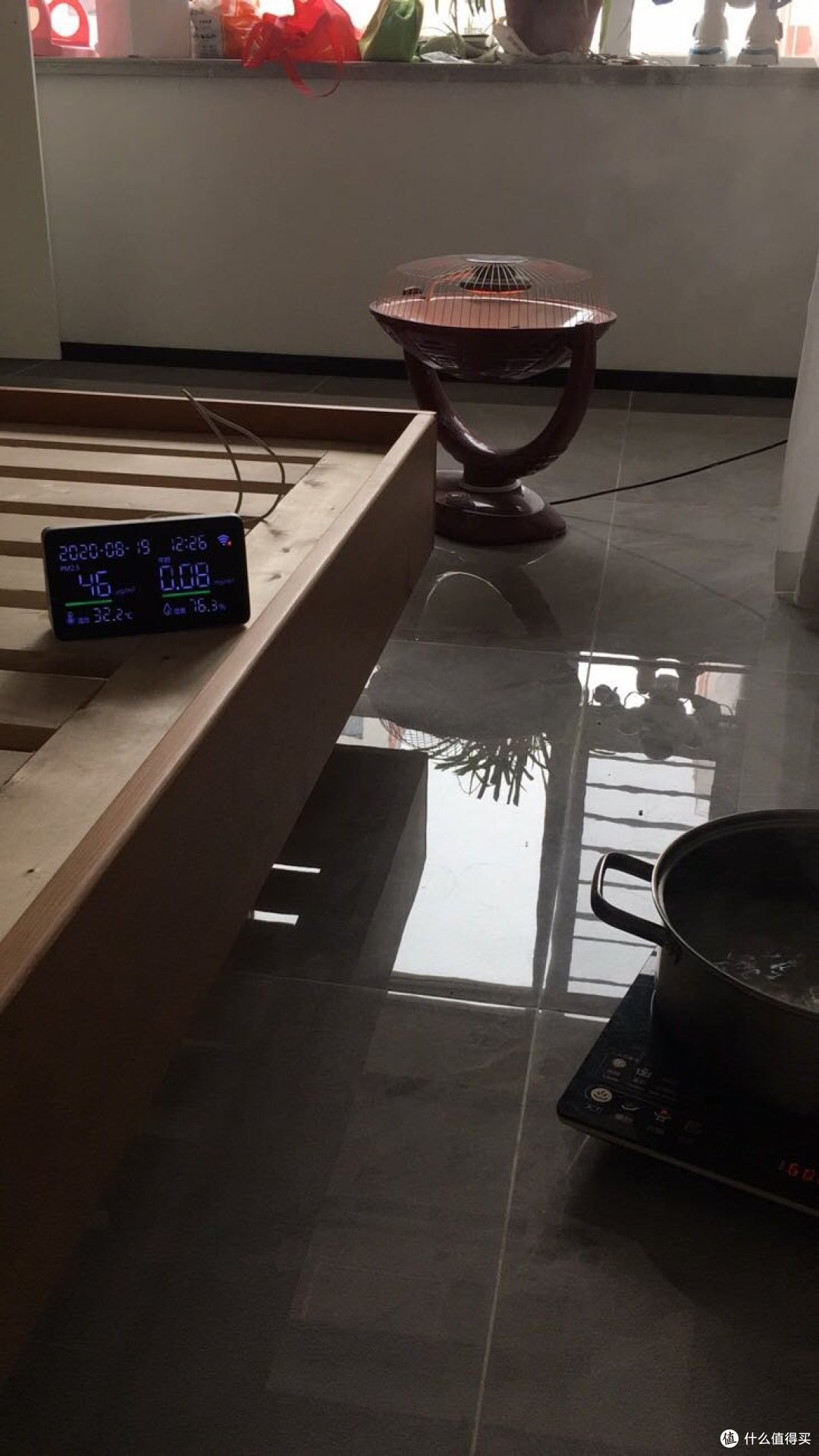 开始前。屋子一直通风