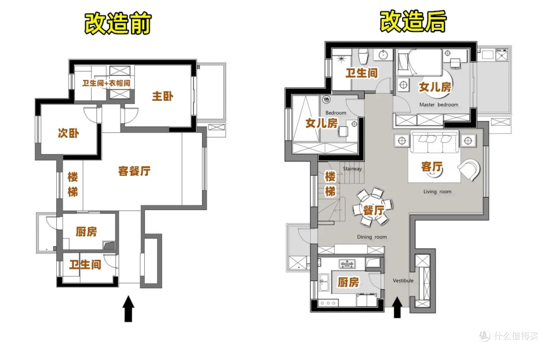 惊呆!80㎡老破旧复式学区房,脱胎换骨式逆袭改造!推开窗长江、黄鹤楼尽收眼底!