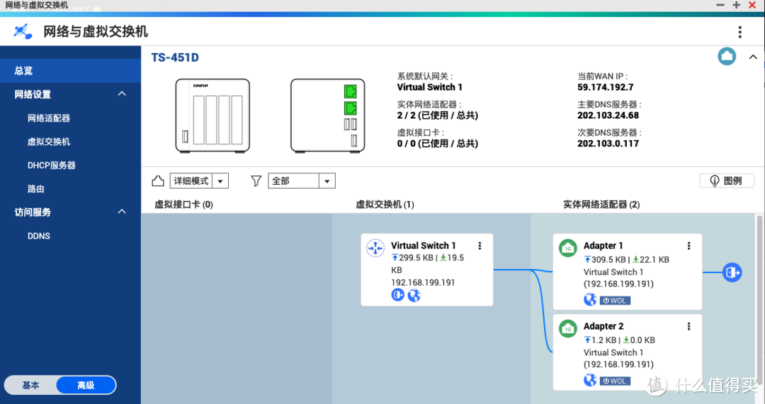 网口不够用？一招教你将 NAS 变身虚拟交换机