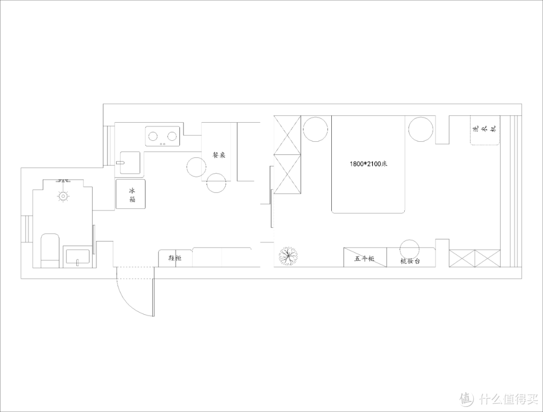 35m²一字户型装修，女生买房是给自己的终极安全感！