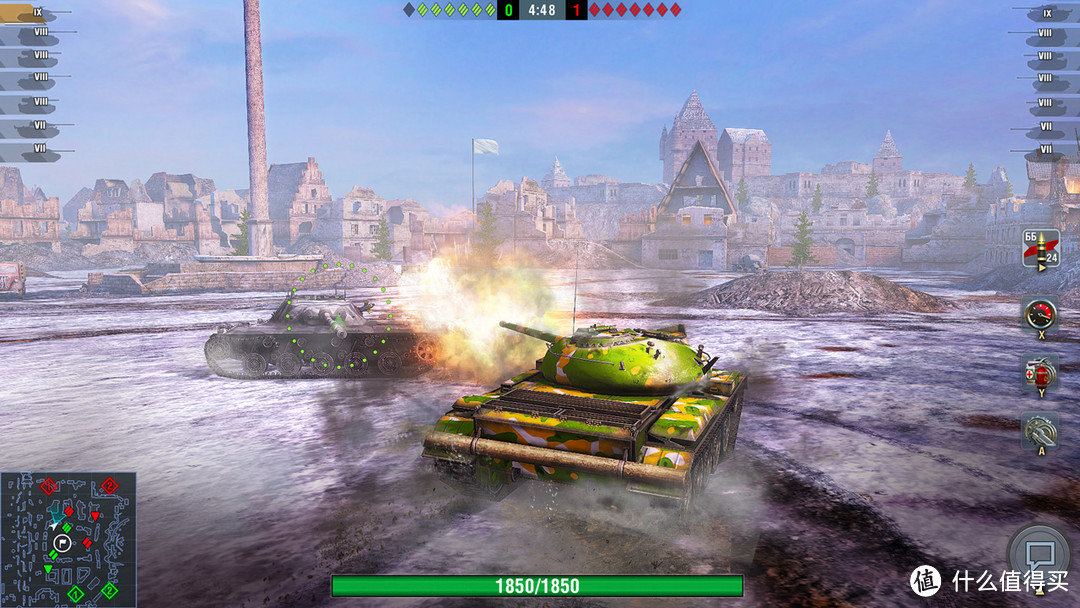 国际版SWITCH《坦克世界：闪电战！》氪金游戏发礼包啦！这次不光送金币，还送配有速射炮的坦克！