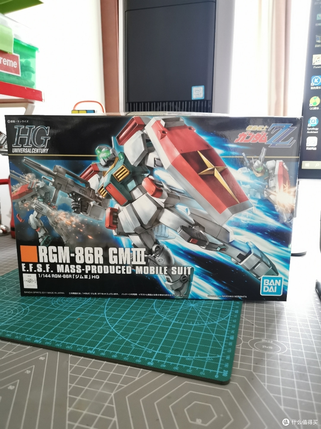 第四个HG版吉姆高达拼装完毕，RGM-86R吉姆III型拼装记录