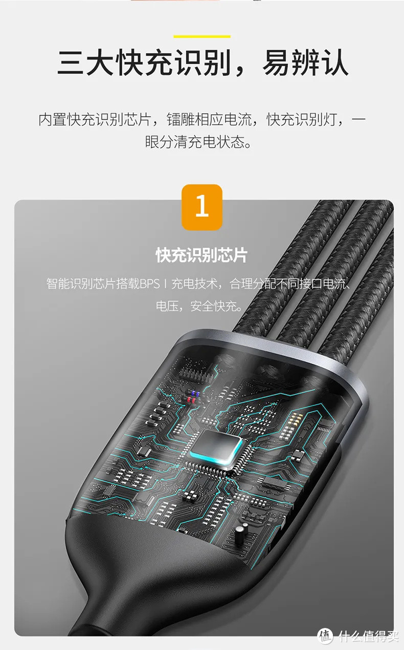 倍思一拖三快充数据线——初体验