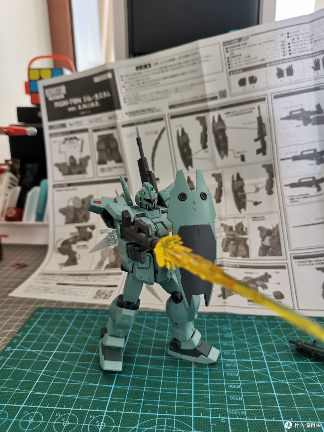 五五开,王牌机师专用,万代ROBOT魂RGM-79N吉姆特装型开箱简评