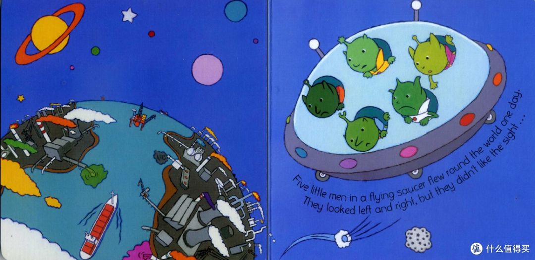 绘本Five Little Men in a Flying Saucer