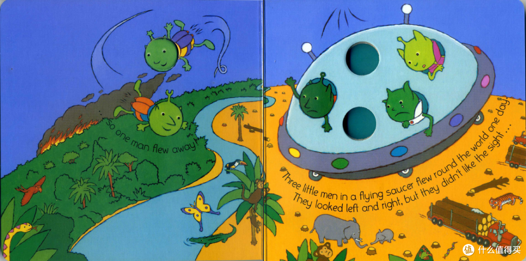 绘本Five Little Men in a Flying Saucer