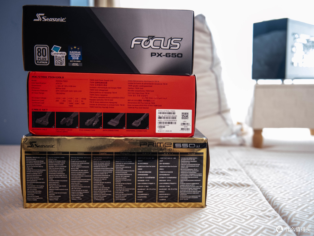 海韵雷鹰一家亲,实测海韵Focus/Prime旗舰系列模组线兼容Rog 雷鹰750W