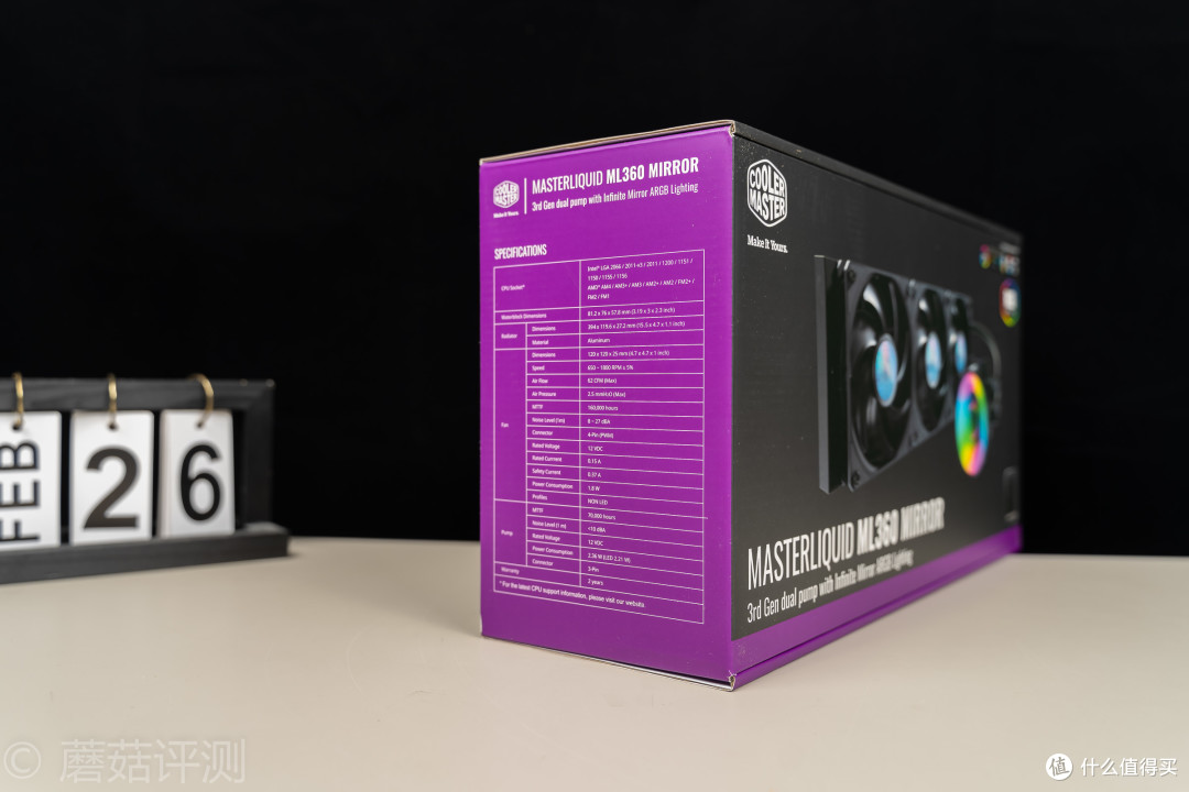 冷头灯效梦幻,散热效能强劲、酷冷至尊(CoolerMaster)海魔360ARGB水冷散热器评测