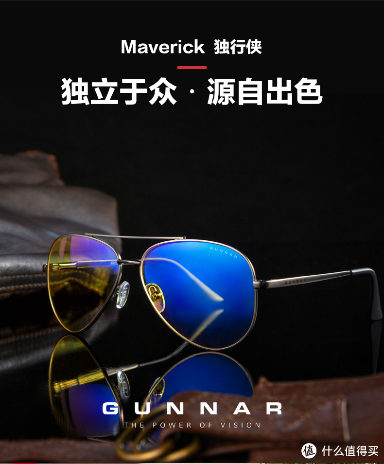 GUNNAR新款帅气飞行员防蓝光眼镜，这股复古潮流气息又回来了！