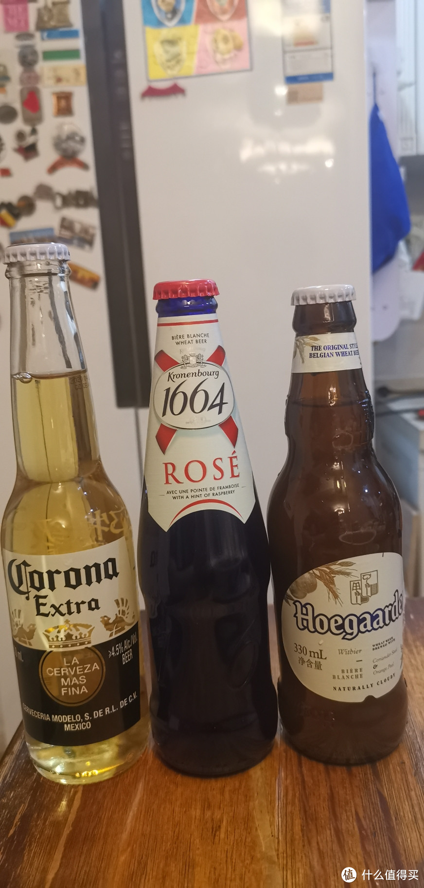 特意买了两种啤酒对比