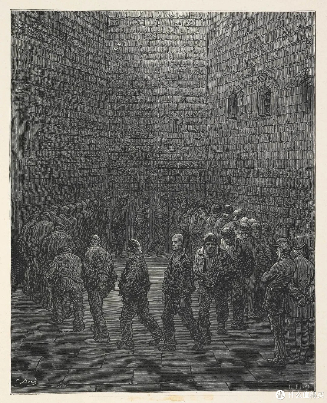 《新门监狱》古斯塔夫·多雷  1872