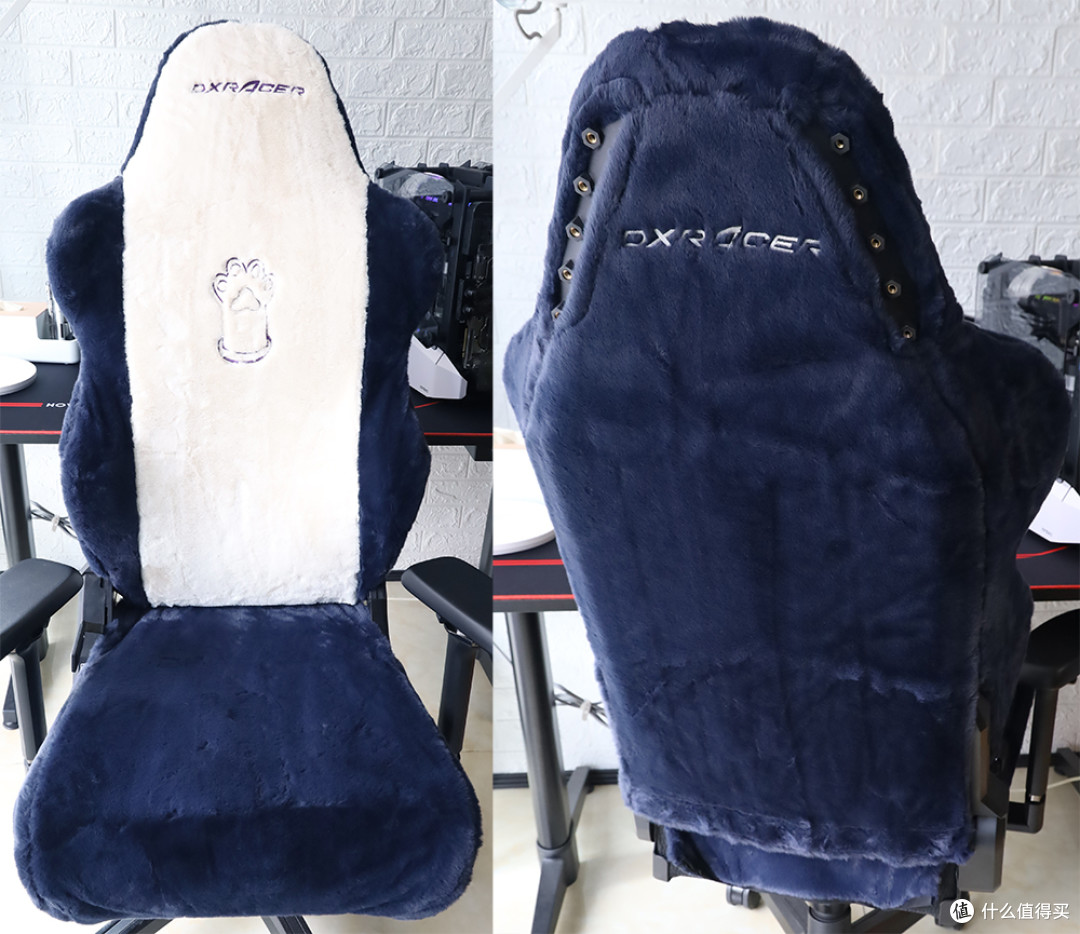 DXRacer迪锐克斯 AIR电竞网椅 激萌毛绒椅套 适配效果