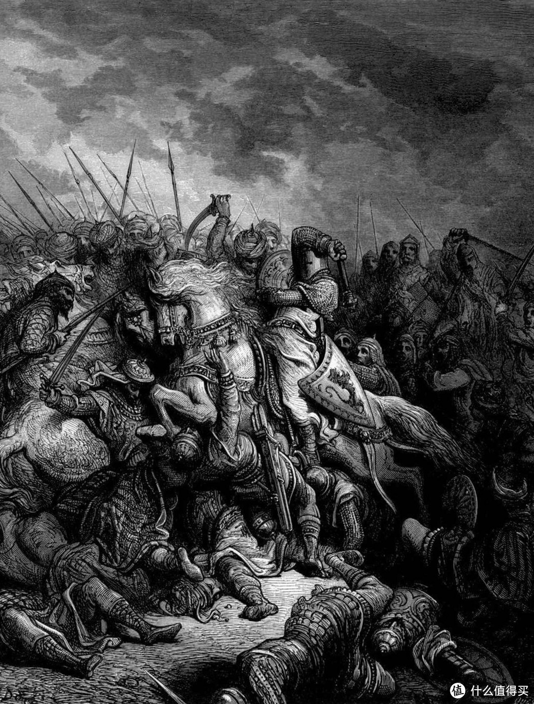 Crusades Richard and Saladin at Arsuf - Gustave Doré