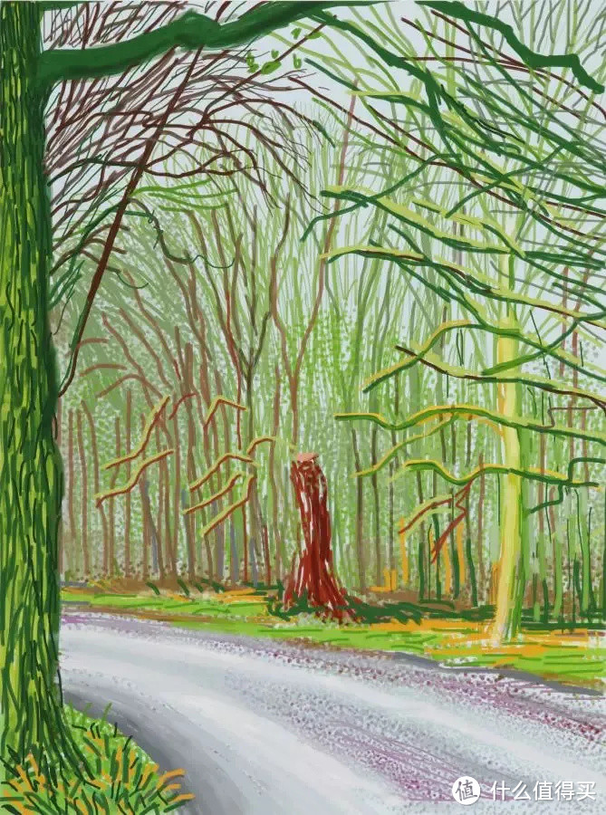 The Arrival of Spring in Woldgate  18 January 2011 ©David Hockney