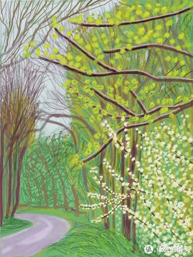 The Arrival of Spring in Woldgate  14 April 2011 ©David Hockney