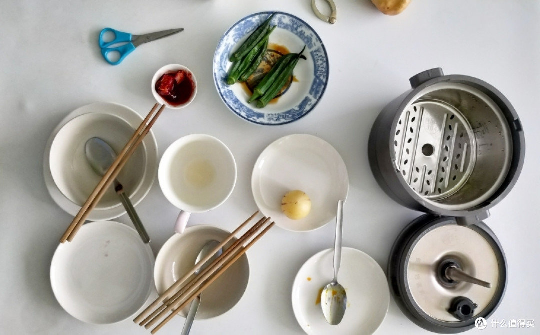 吃完早餐的餐具~ ↑