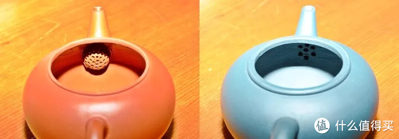 左为球孔，右为圆孔。