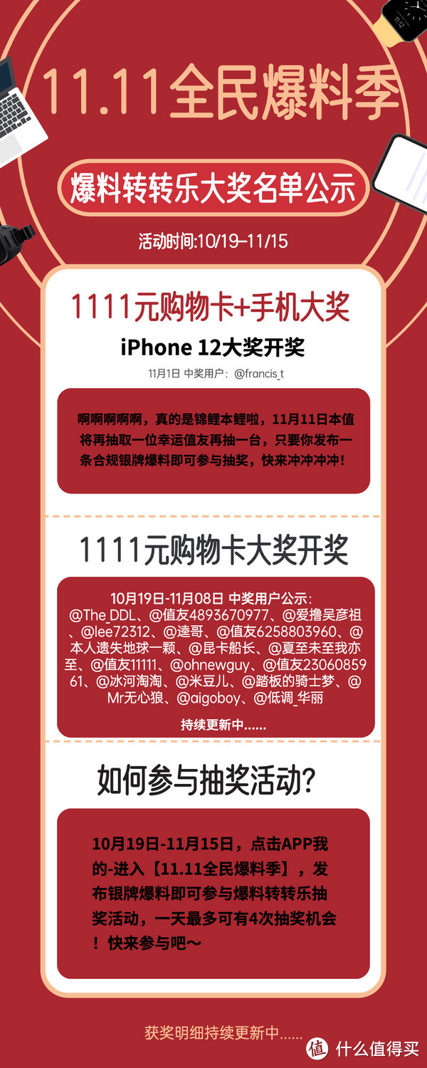 11.11全民爆料季——我的中奖心得，万年潜水的我，双11被大妈砸中了