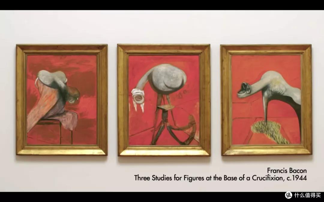 《Three Studies for Figures at the Base of a Crucifixion》   Francis Bacon  1944