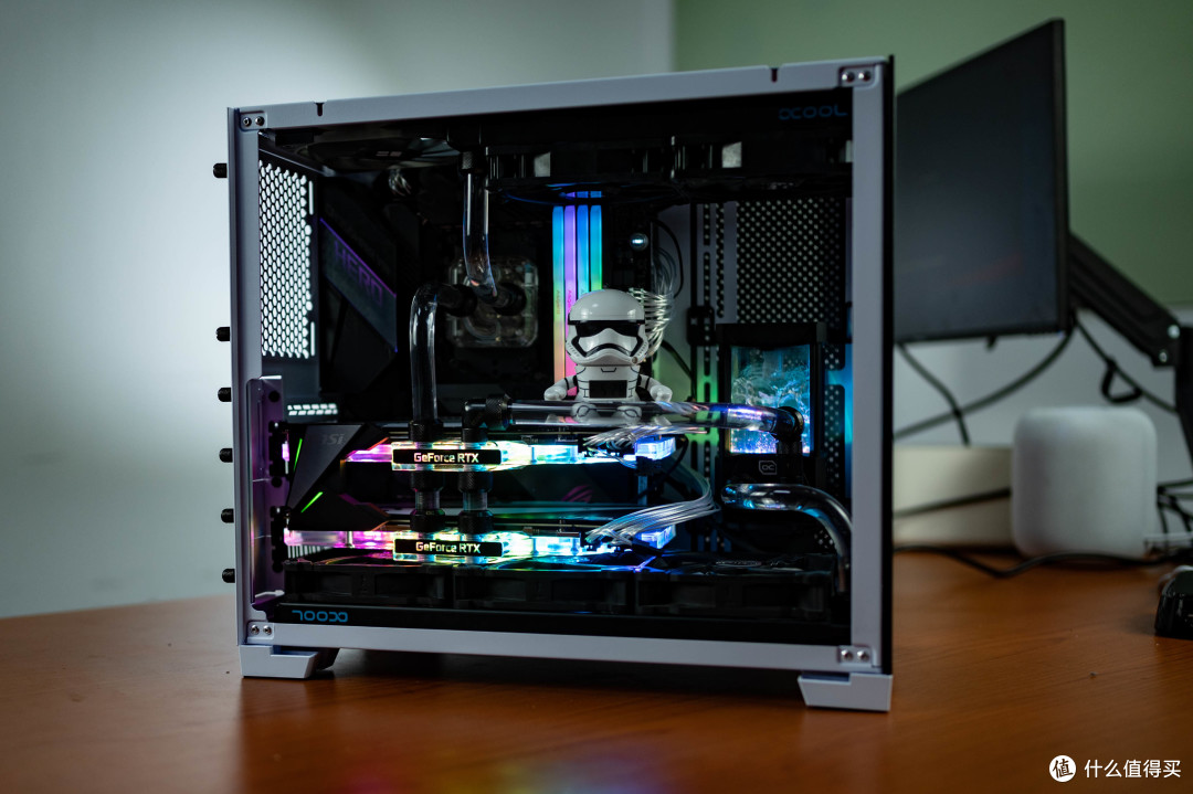 我的第一台硬管分体水主机,2080SLI+850W sfx+3900x,安静又强劲