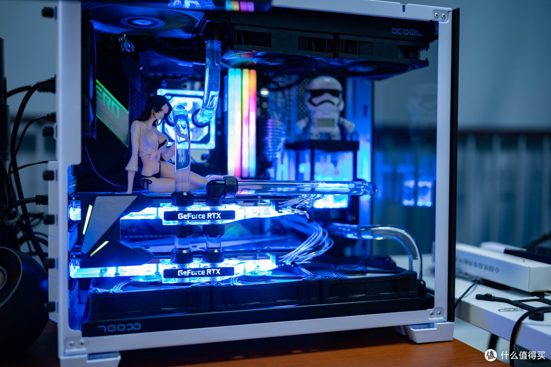 我的第一台硬管分体水主机,2080SLI+850W sfx+3900x,安静又强劲