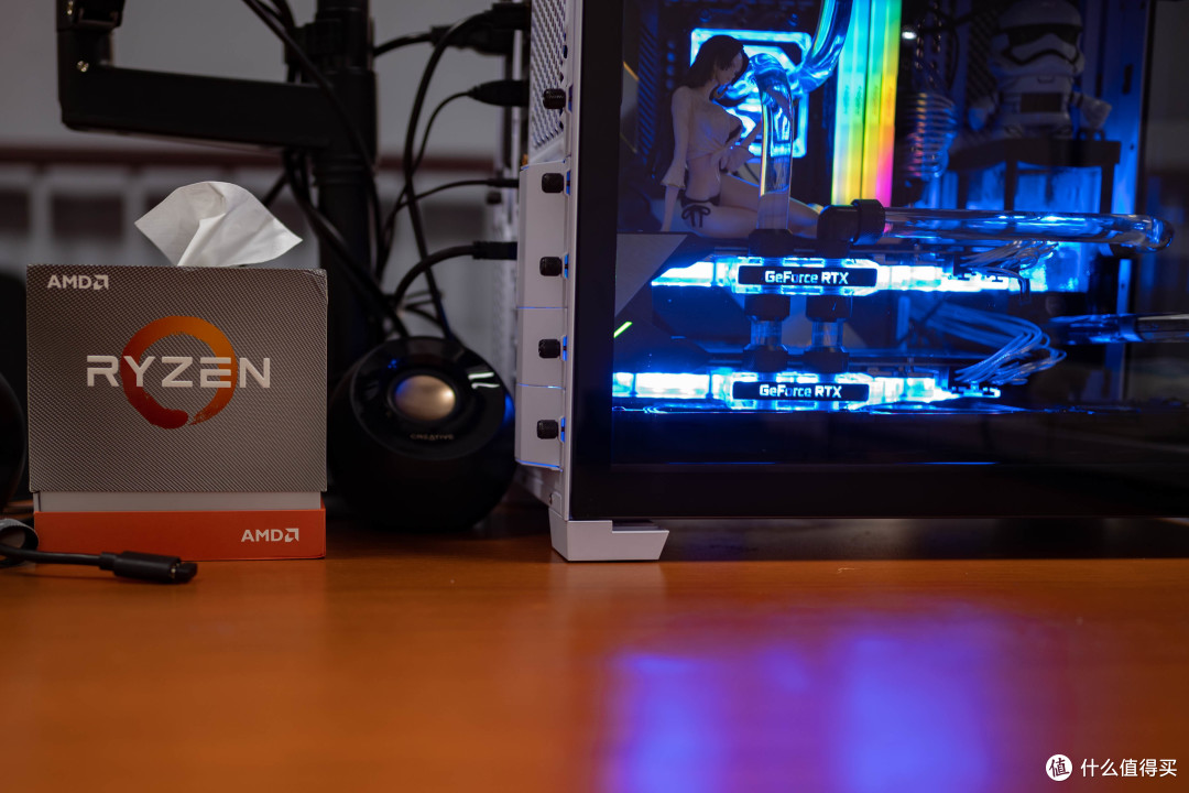 我的第一台硬管分体水主机,2080SLI+850W sfx+3900x,安静又强劲